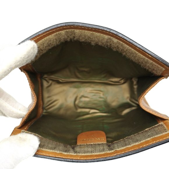 Vintage GUCCI Web Suede Leather Cosmetics Toiletry Travel Bag Italy - Picture 7 of 9